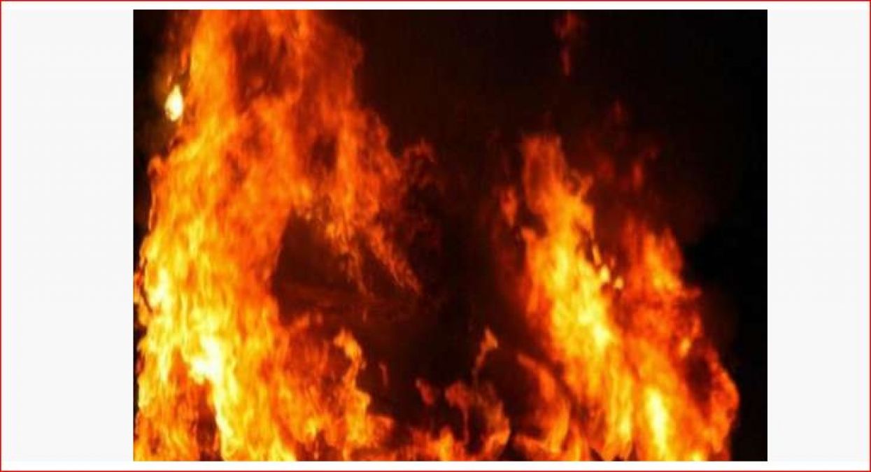 Woman burnt alive to protest rape