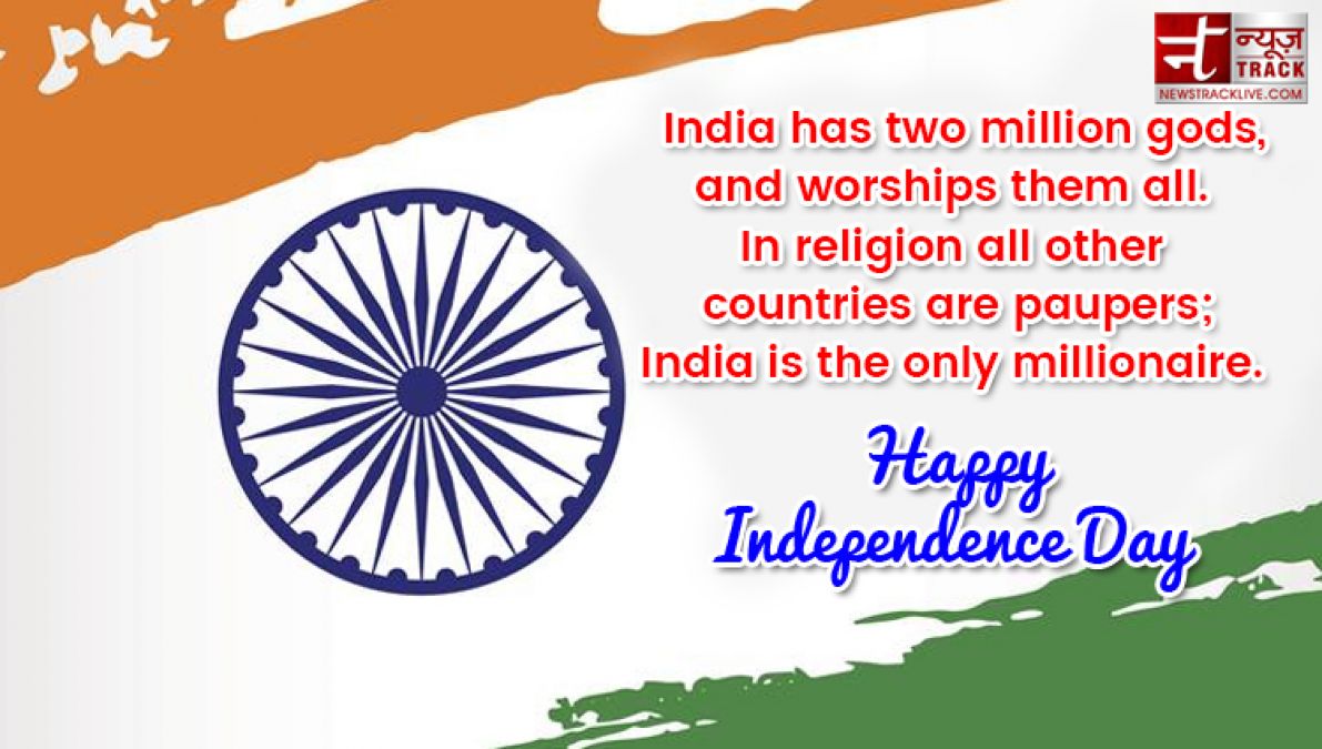 Happy Independence Day 2019:- 20 Best Happy Independence Day Quotes Wishes With Images