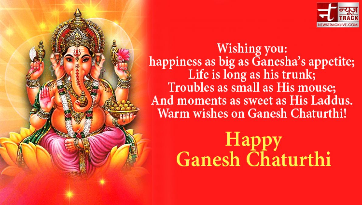Ganpati Bappa Morya! send these happiness & success Greetings on Ganesh Chaturthi!