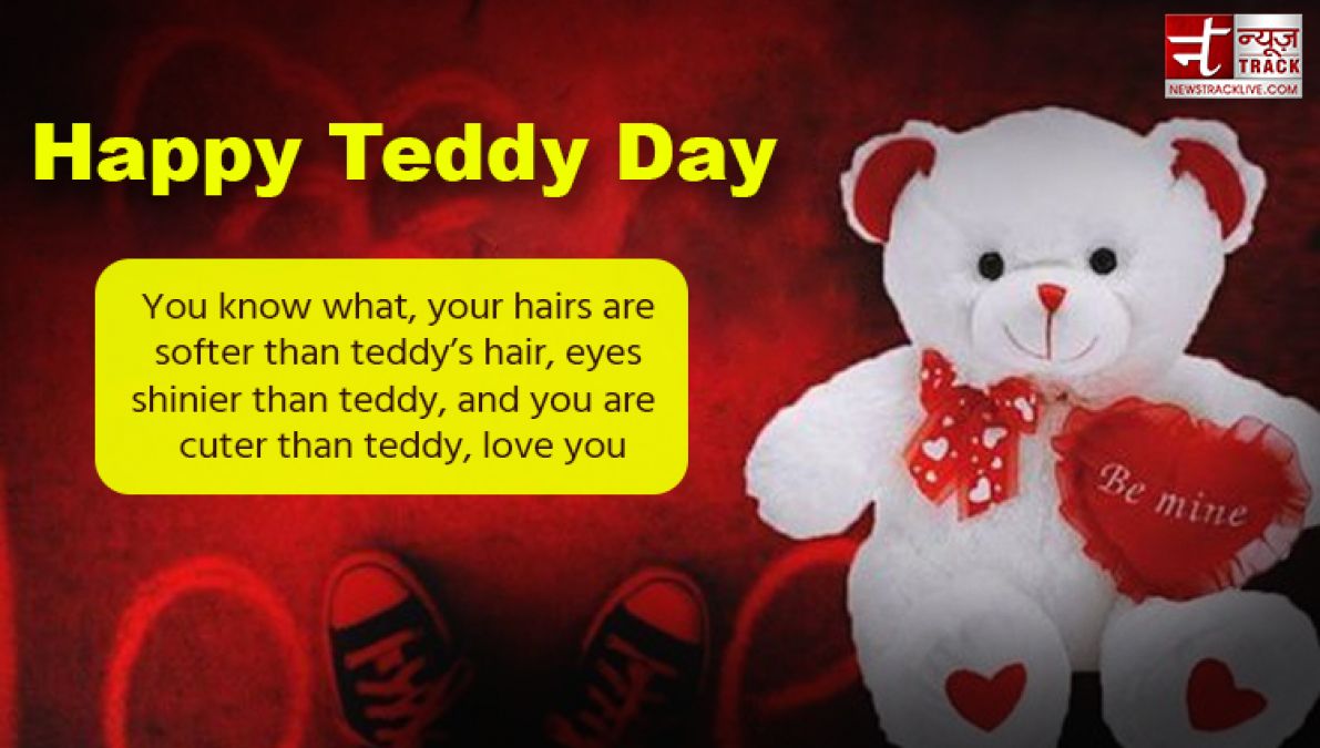 Happy Teddy Day:  The softness of your love reminds me...