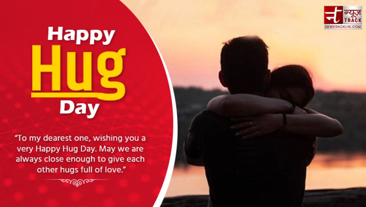 Happy Hug Day: When I hug you, my heart...