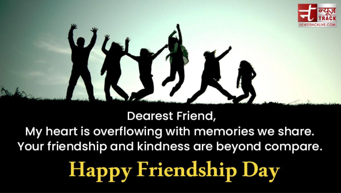 Share these beautiful Happy Friendship Day greetings to your bestie