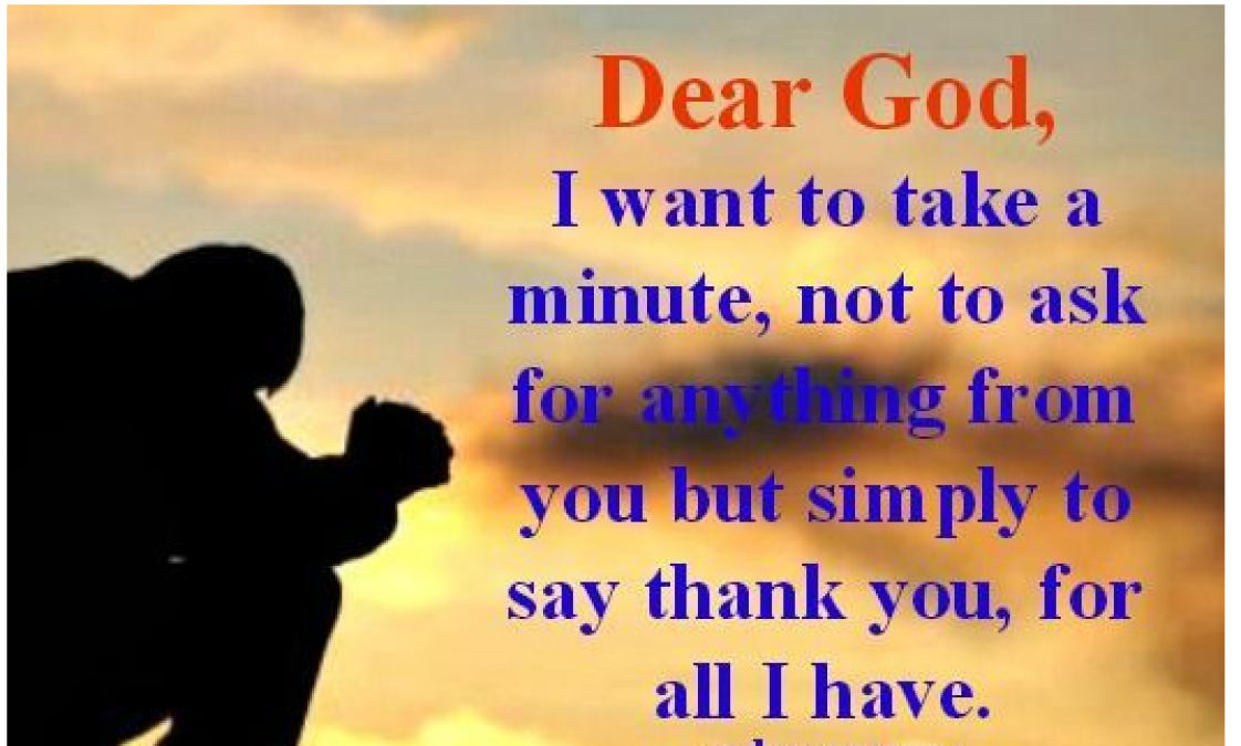 Lord Thank You . The Words and Thoughts of gratitude for god