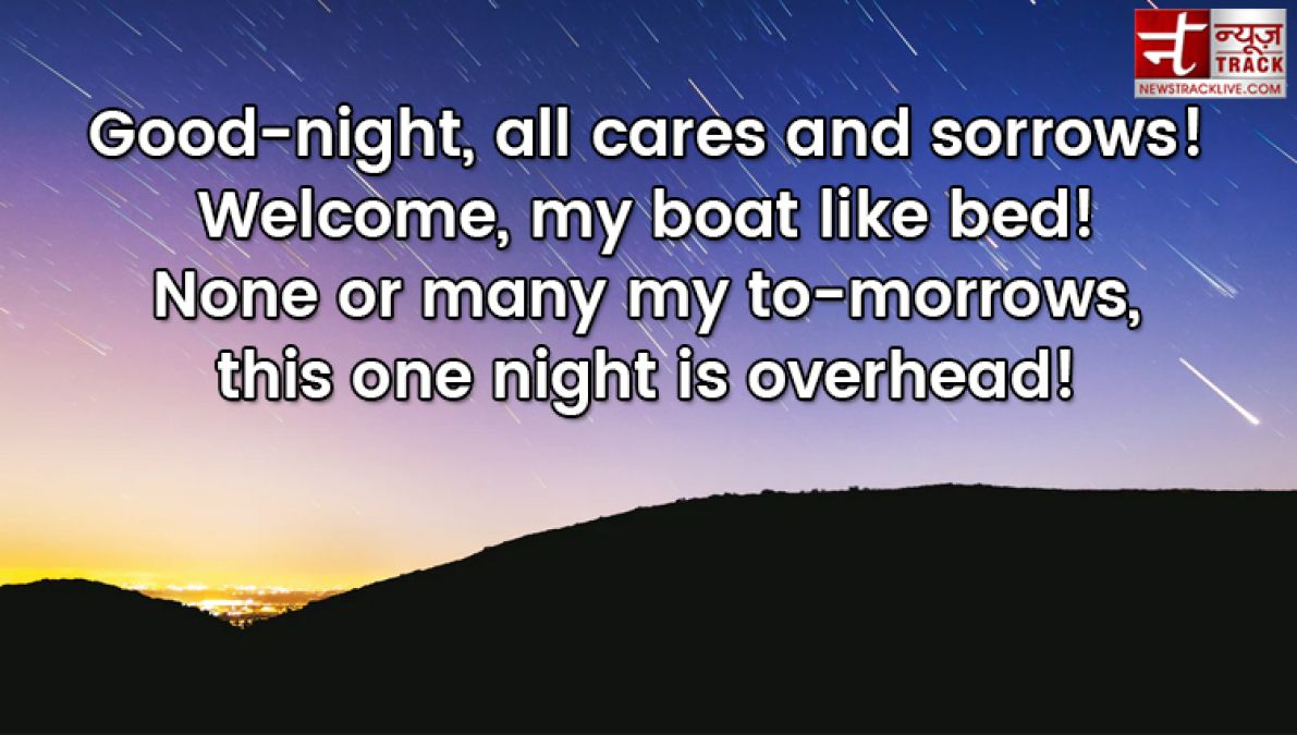 Good Night quote: The best bridge between despair and hope is a good night's sleep.