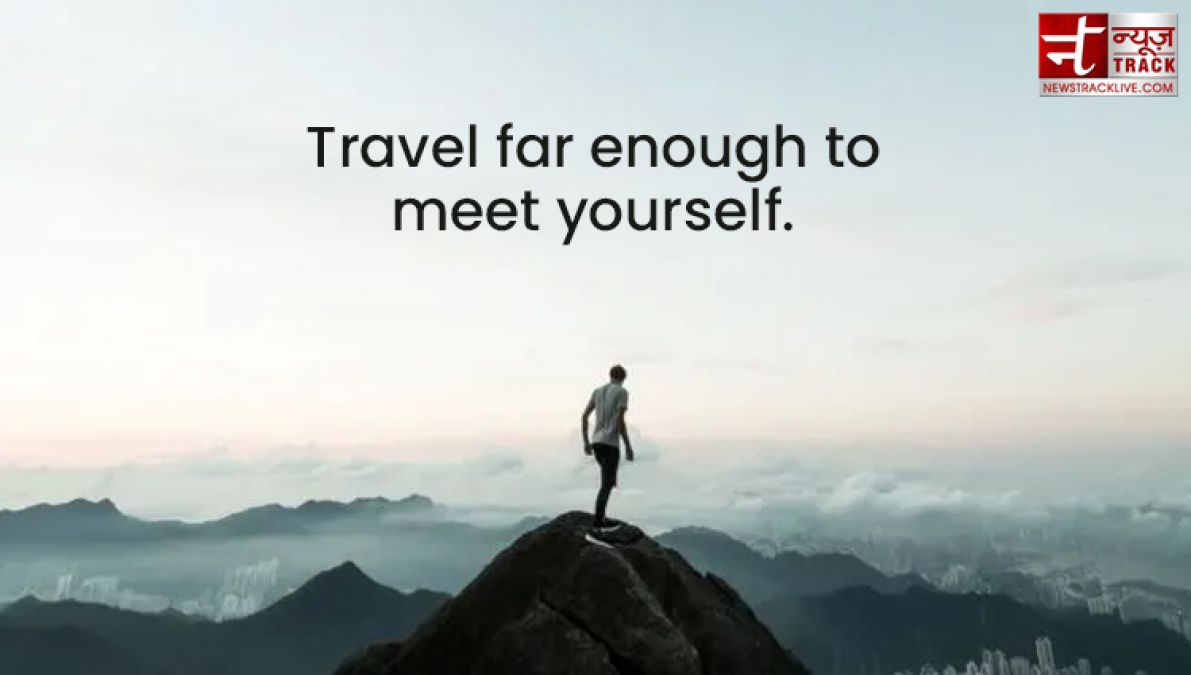 Travel quotes : Travel expands the mind and fills the emptiness