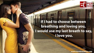 If I had to choose between breathing and loving you