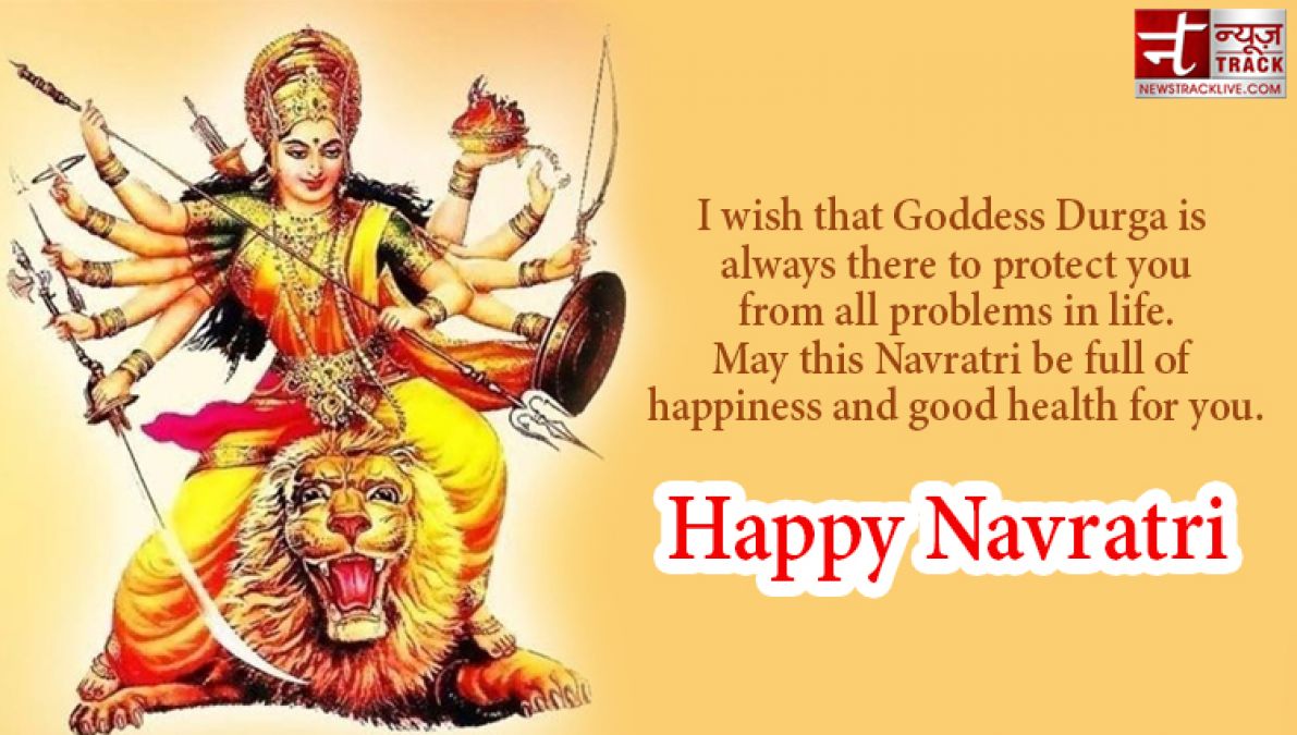 May Nav Durga bless you always. Wish you and your family a very Happy Navratri!