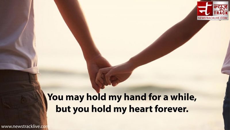 You may hold my hand for a while