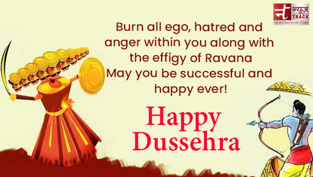 Enjoy the victory of Truth over Evil.- Happy Dussehra