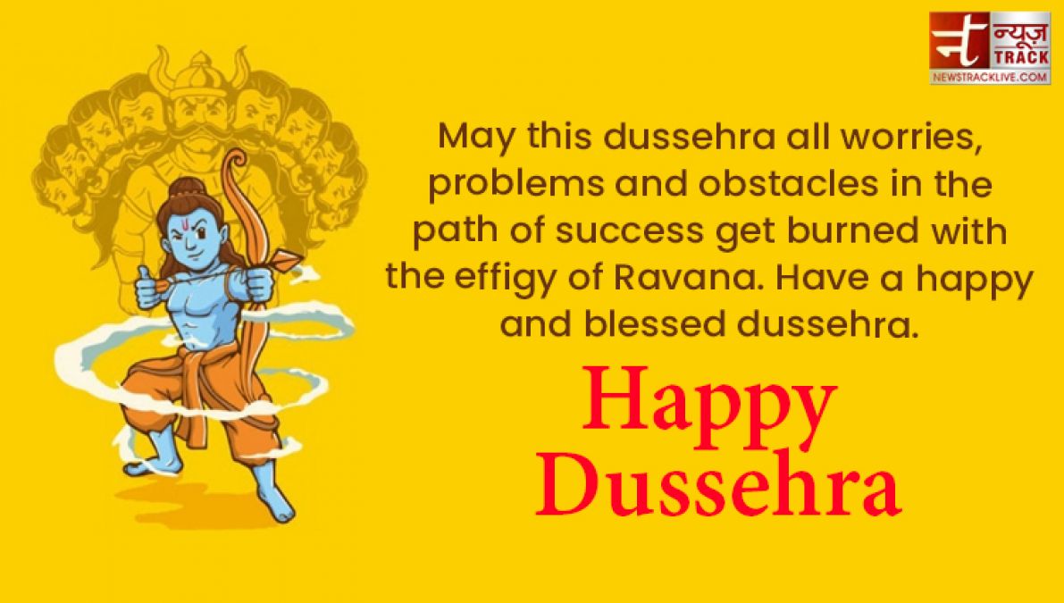 Enjoy the victory of Truth over Evil.- Happy Dussehra