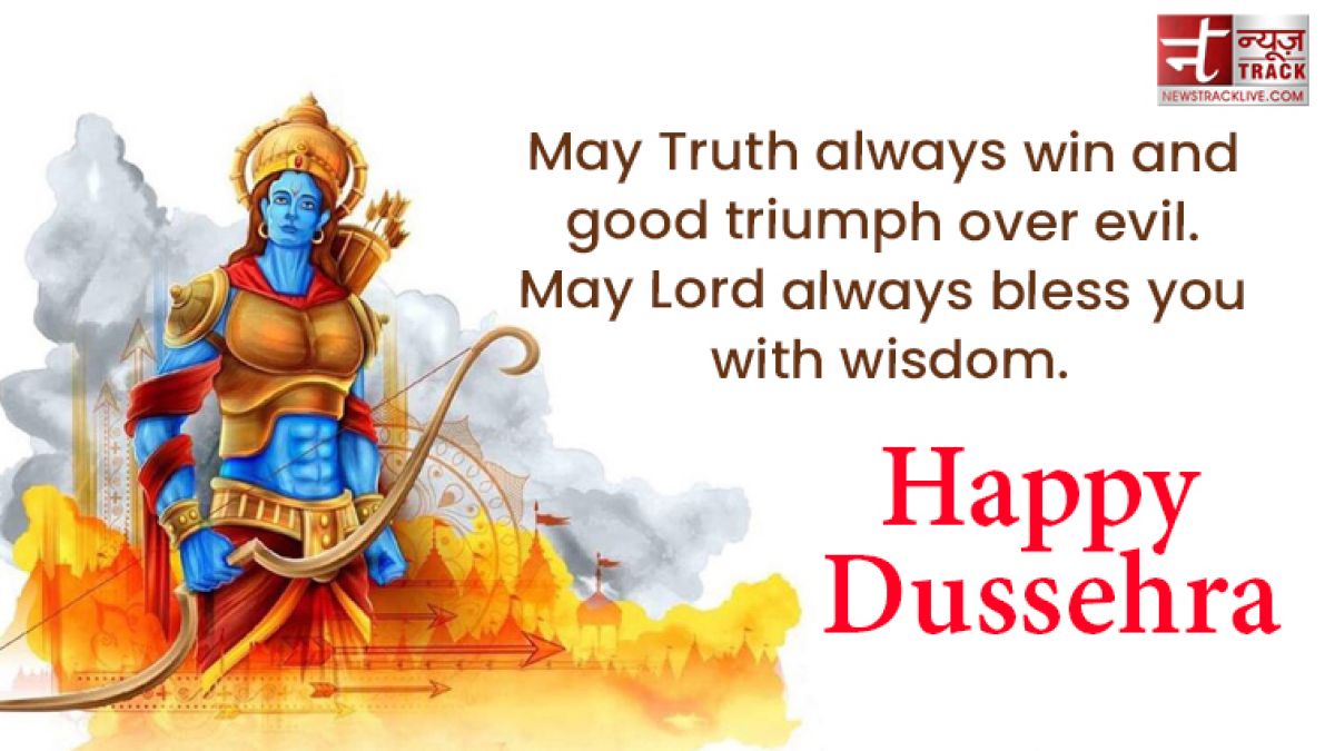 Enjoy the victory of Truth over Evil.- Happy Dussehra