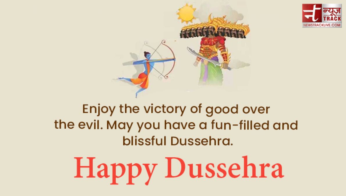 Enjoy the victory of Truth over Evil.- Happy Dussehra