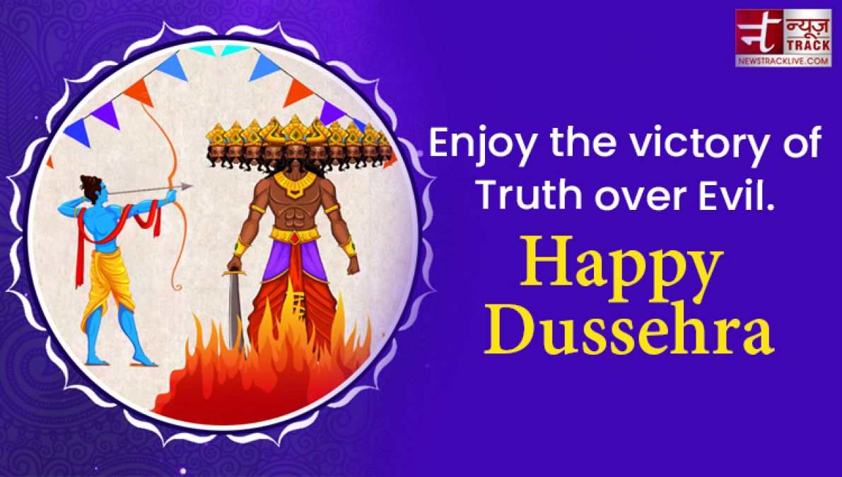 Enjoy the victory of Truth over Evil.- Happy Dussehra