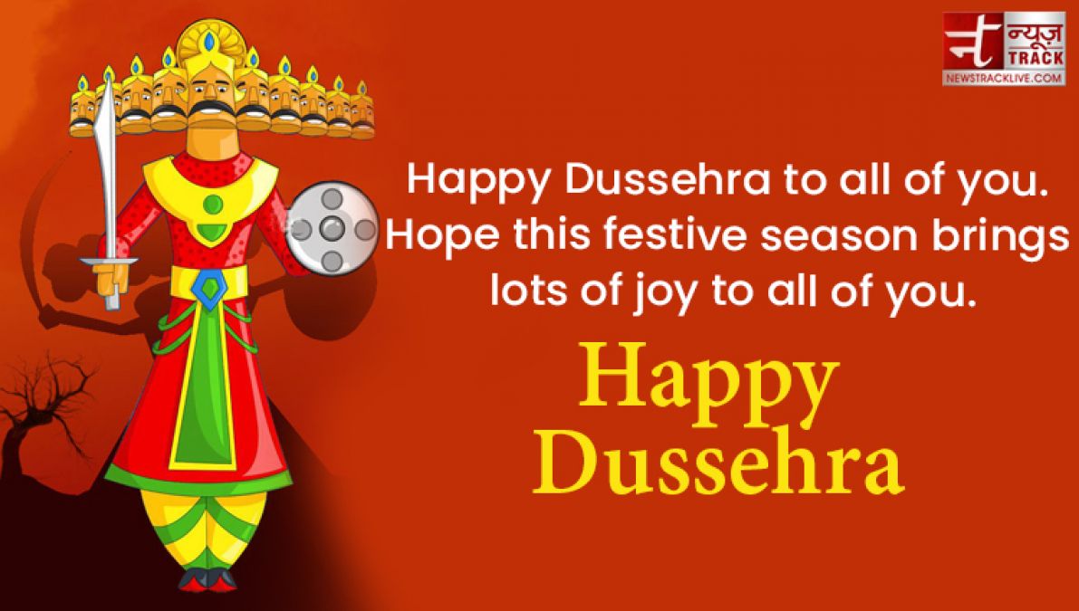 Enjoy the victory of Truth over Evil.- Happy Dussehra