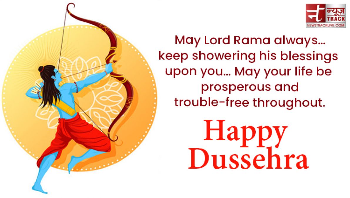 Enjoy the victory of Truth over Evil.- Happy Dussehra