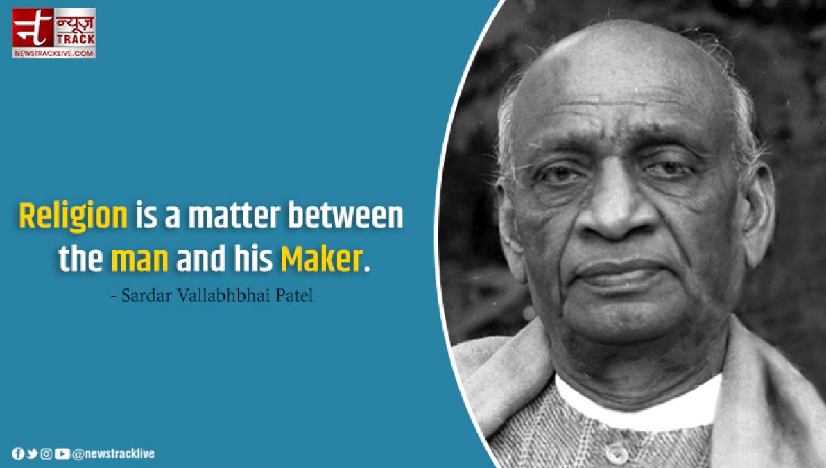 10 insprational quotes by Sardar Vallabh Bhai Patel