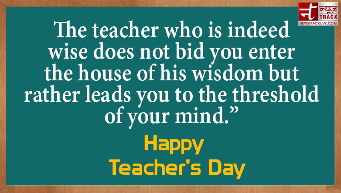 Happy Teachers Day : You have always been there to guide me, to help me learn the game