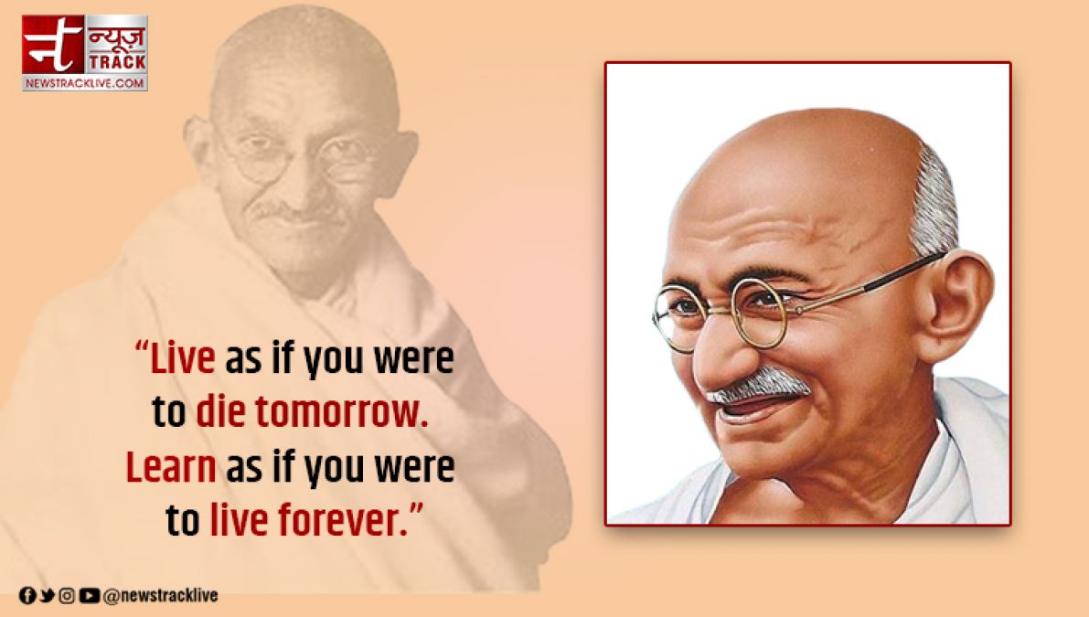 Thoughts of Gandhiji, who followed the path of truth and non-violence
