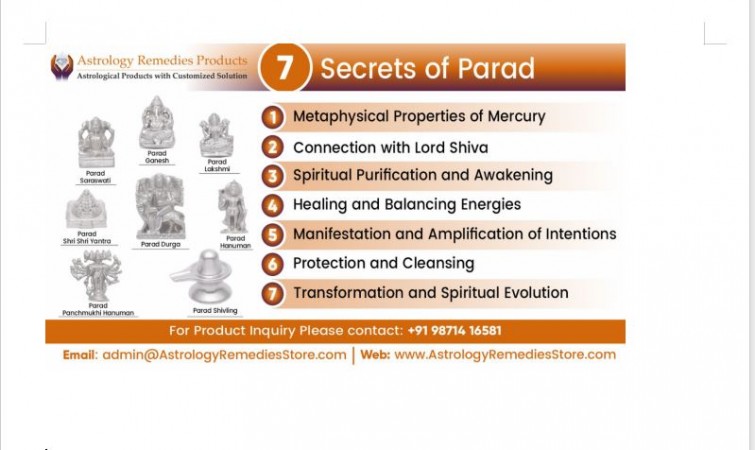 Astrology Remedies Store Explains Important 7 Secrets of Parad Items: The Mystical Parad Artifacts