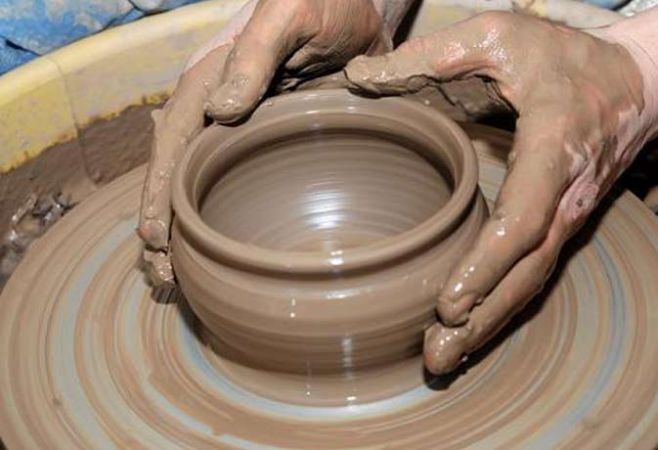 Worship God's idol made up of clay