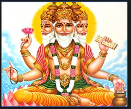 The lord Brahma: Fundamental forces symbolized of universe creator