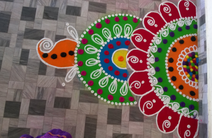 Diwali 2017: Design for Rangoli which decorate your floor.