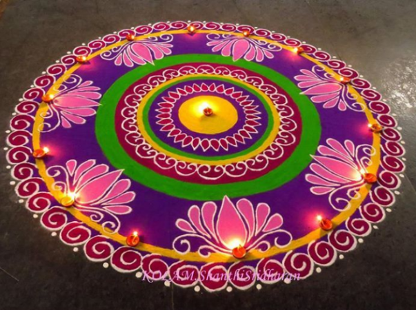 Diwali 2017: Design for Rangoli which decorate your floor.