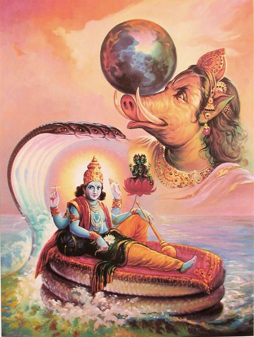 To kill this demon, Lord Vishnu took Varaha Avatar