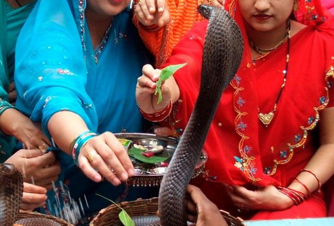 Nag Panchami: Women worship Nag Devta as a brother