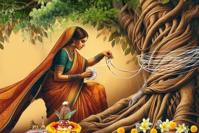 आखिर क्यों वट सावित्री व्रत के दिन बरगद के पेड़ में 7 बार बांधा जाता है कच्चा सूत?