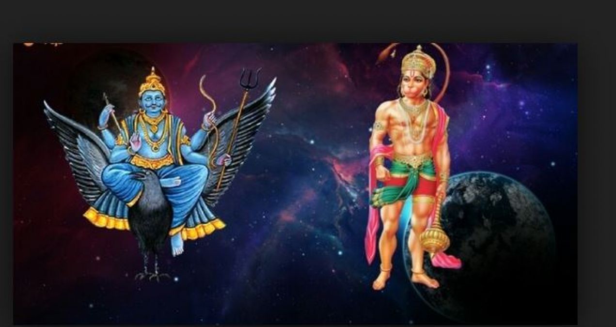 For this reason, Hanumanji's devotees never face curved vision of Saturn