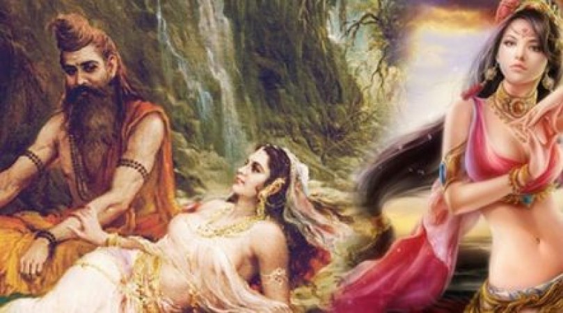 Rambha came out of Samudramanthan, Vishwamitra cursed her