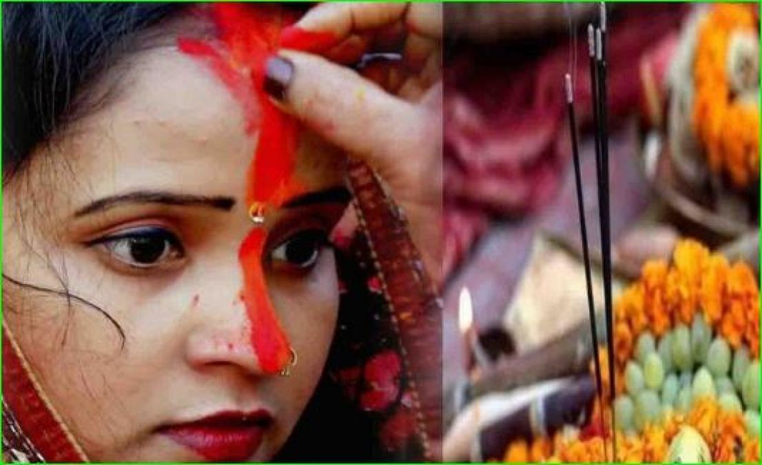 Here's why women put long sindoor on Chhath Puja