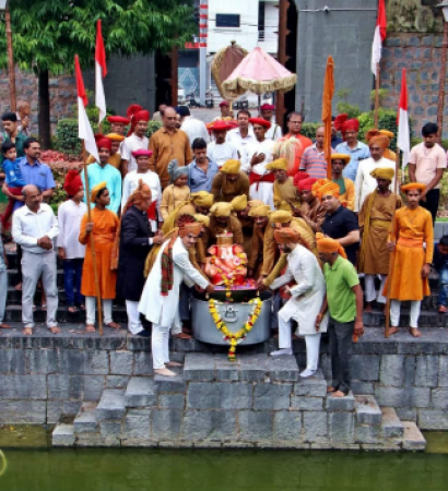 शाही गणेश प्रतिमा का आज हुआ विसर्जन, 170 सालों से चली आ रही परम्परा