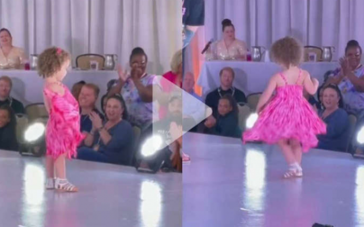 Viral Video!  A little girl doing catwalk like a supermodel