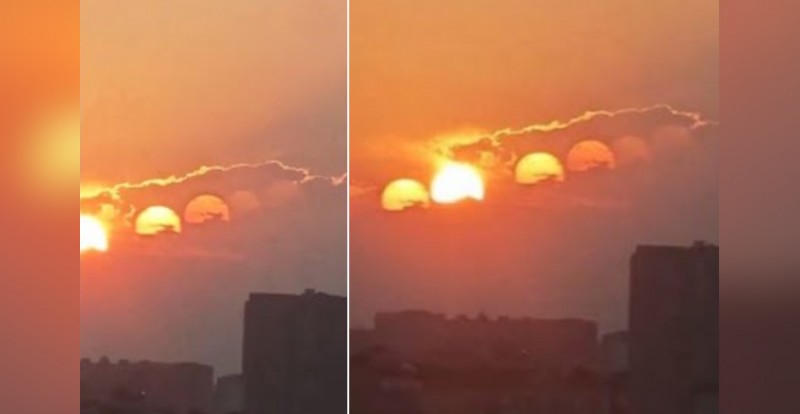 Seven Suns in the Sky? Viral Video Sparks Debate Over Optical Illusion