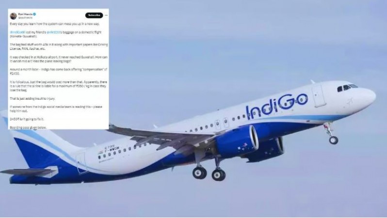 IndiGo Faces Backlash After Passenger’s Luggage Worth Rs 45,000 Goes Missing; Airline Offers Rs 2,450