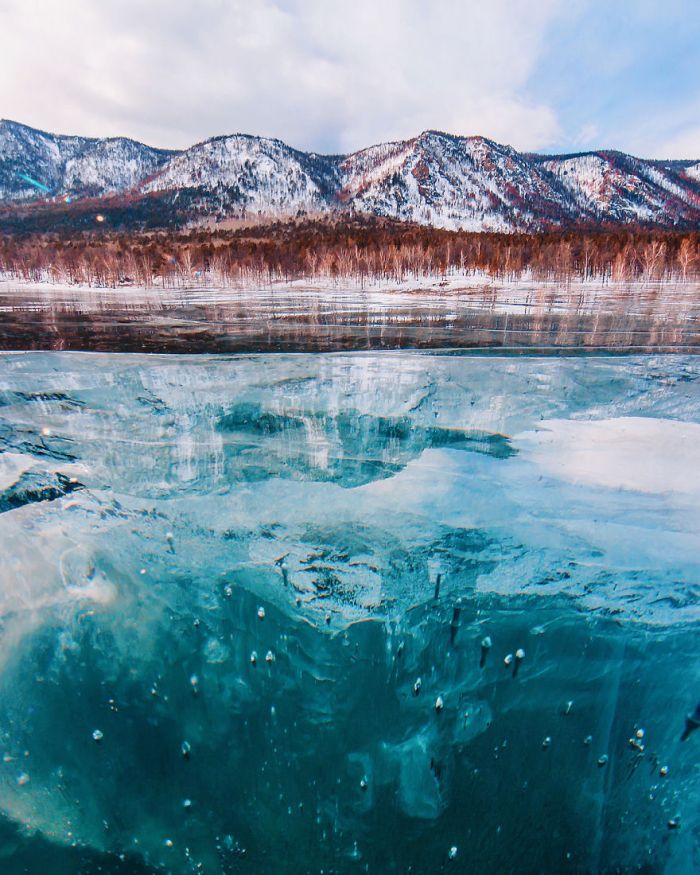 The beauty of 'ice make-up' on the face of Earth, is just amazing!