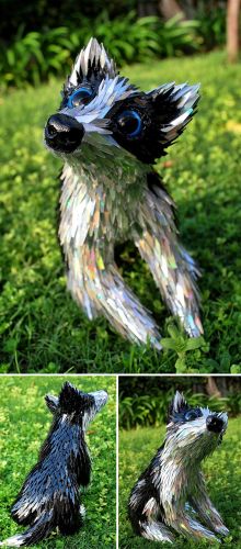 Watch, how this artist used recycled CDs to create the unique decoratives !!