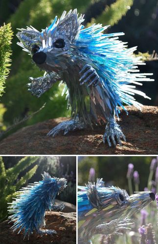 Watch, how this artist used recycled CDs to create the unique decoratives !!