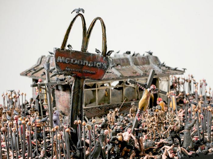 Ever wondered, how McDonald would look if it would be in hell?