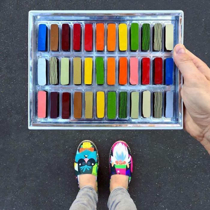 Awesome sweet shop of Paris gives you 'colored chocolates' like your shoes