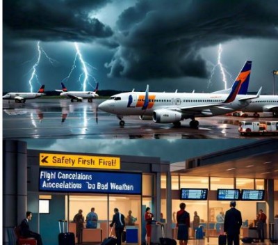खराब मौसम के दौरान उड़ानें क्यों रद्द की जाती हैं: सुरक्षा पहले!