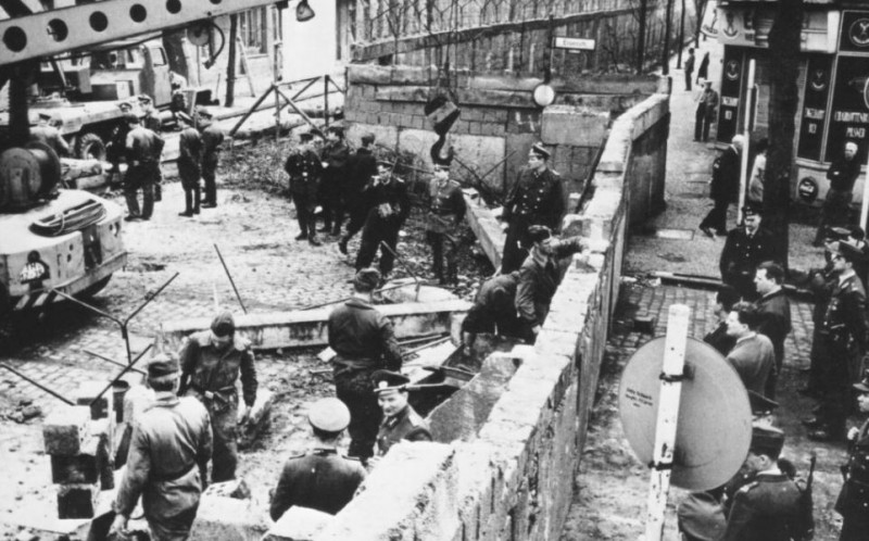 The Construction and Fall of the Berlin Wall in 1961 and 1989 respectively