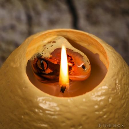 Dinosaur Candle ‘Hatches’ a Baby Velociraptor as it Melts