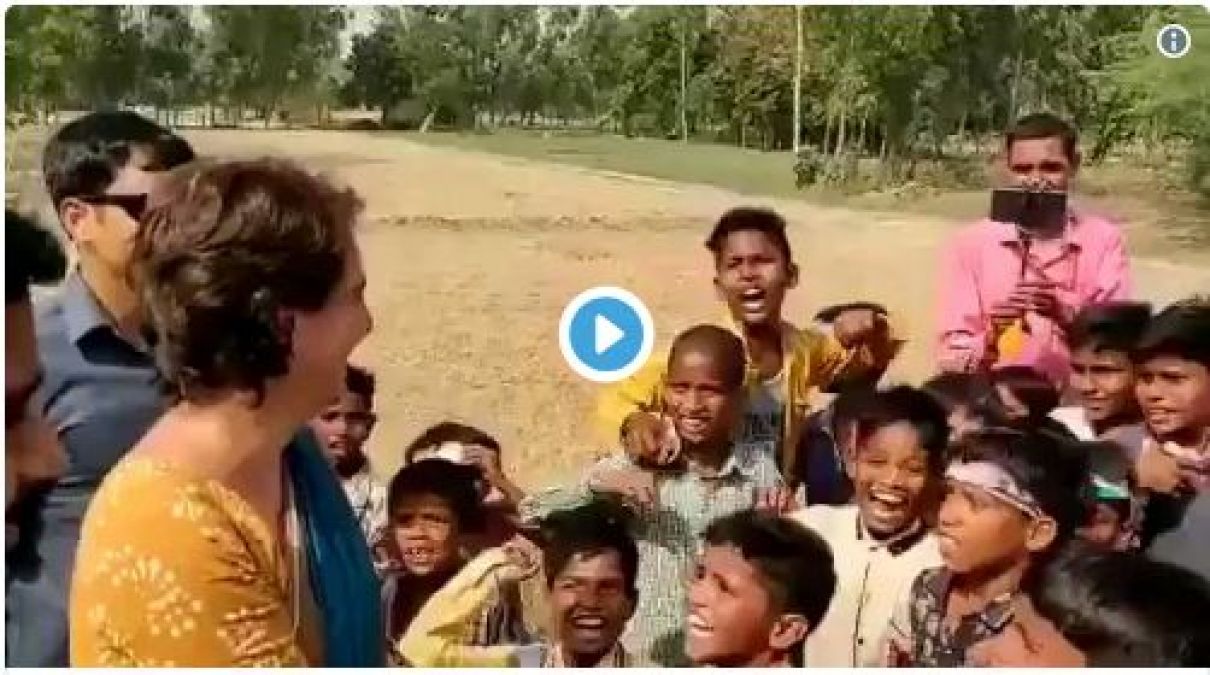 Viral Video! Priyanka Gandhi Vadra campaign video, children abusing PM Modi and praised Rahul Gandhi