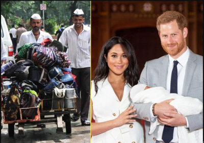Mehan Markle and Prince Harry royal child get an amazing gift from Mumbai Dabbawalas