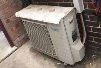 Where should the water coming out of AC be used?