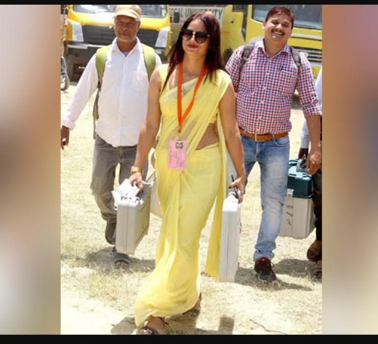 Poll Duty officer become ‘Internet sensation in Yellow” compete actresses by her look
