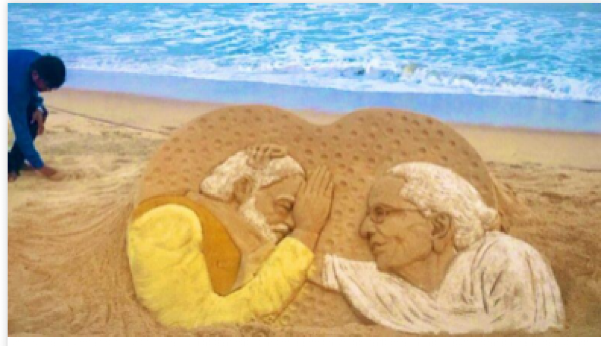 Sudarsan Pattnaik’s sand art to welcome PM Modi goes viral